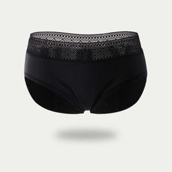 Mid Rise Nylon Period Panties Women Flower Sexy Lace Menstrual Underwear